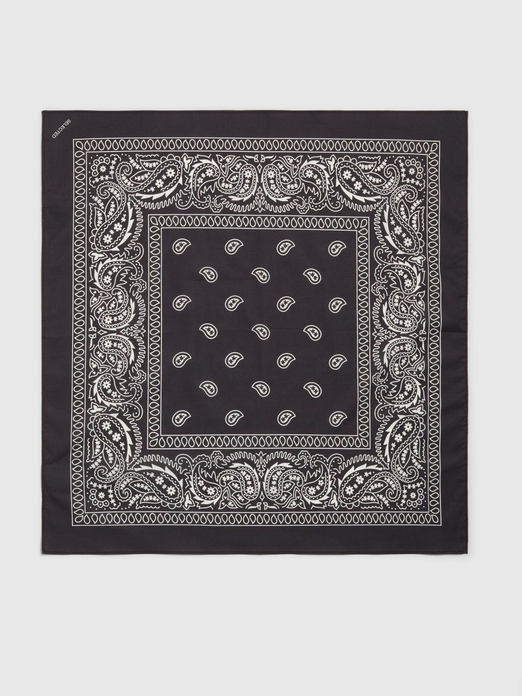 PRINT SCHAL, Black, highres