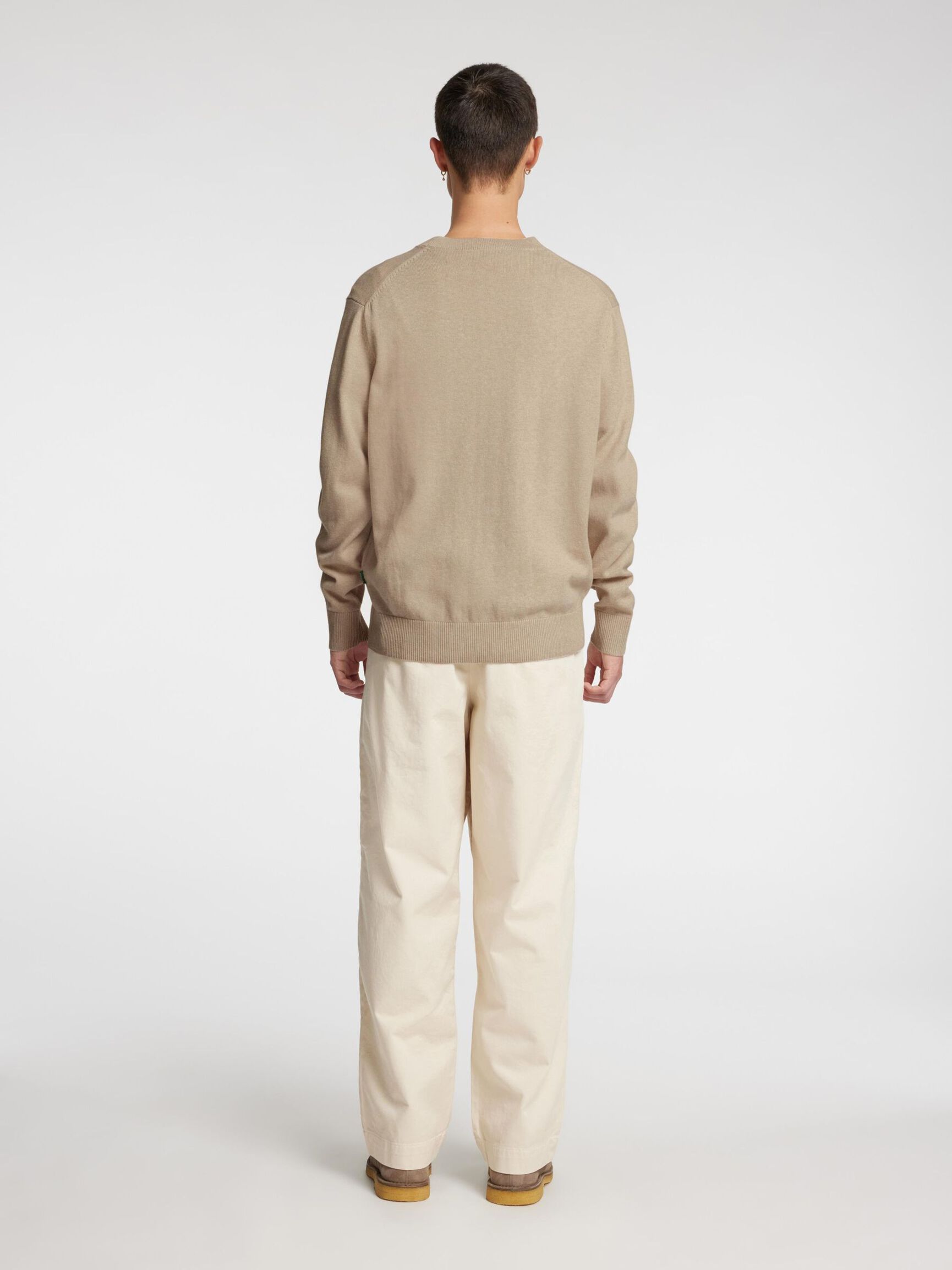 COUPE CLASSIQUE PULL EN MAILLE, Beige, highres