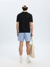 CAMICIA POLO IN MAGLIA, Black, highres