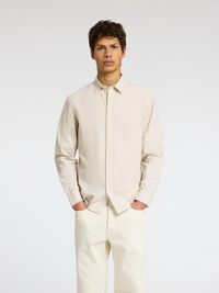LONG SLEEVED SHIRT, Pure Cashmere, highres