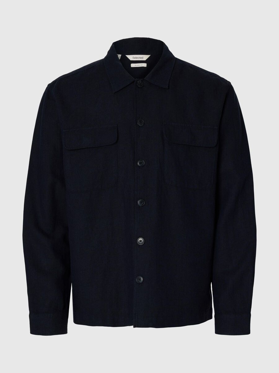 Selected LINNENMIX OVERSHIRT, Sky Captain, highres - 16096369_SkyCaptain_1155099_001.jpg