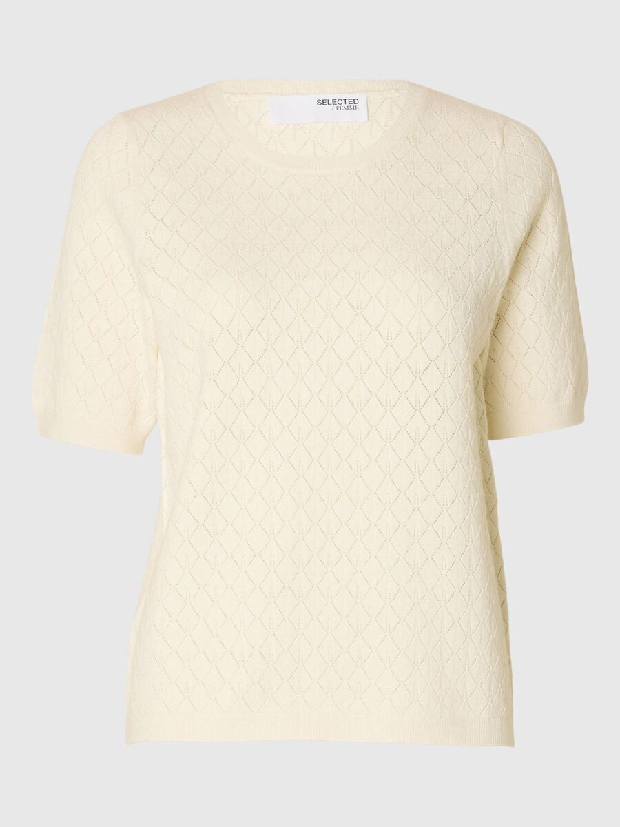 Selected VISCOSE BLEND KNITTED TOP, Birch, highres - 16097150_Birch_001.jpg