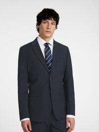 SLIM FIT WOLMIX BLAZER, Sky Captain, highres