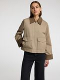 Selected BOXY FIT SHORT JACKET, Greige, highres - 16099378_Greige_008.jpg