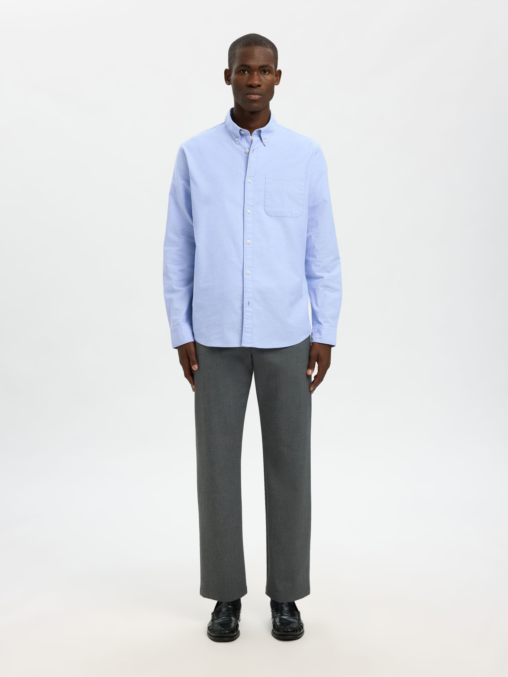 OXFORD SHIRT, Light Blue, highres
