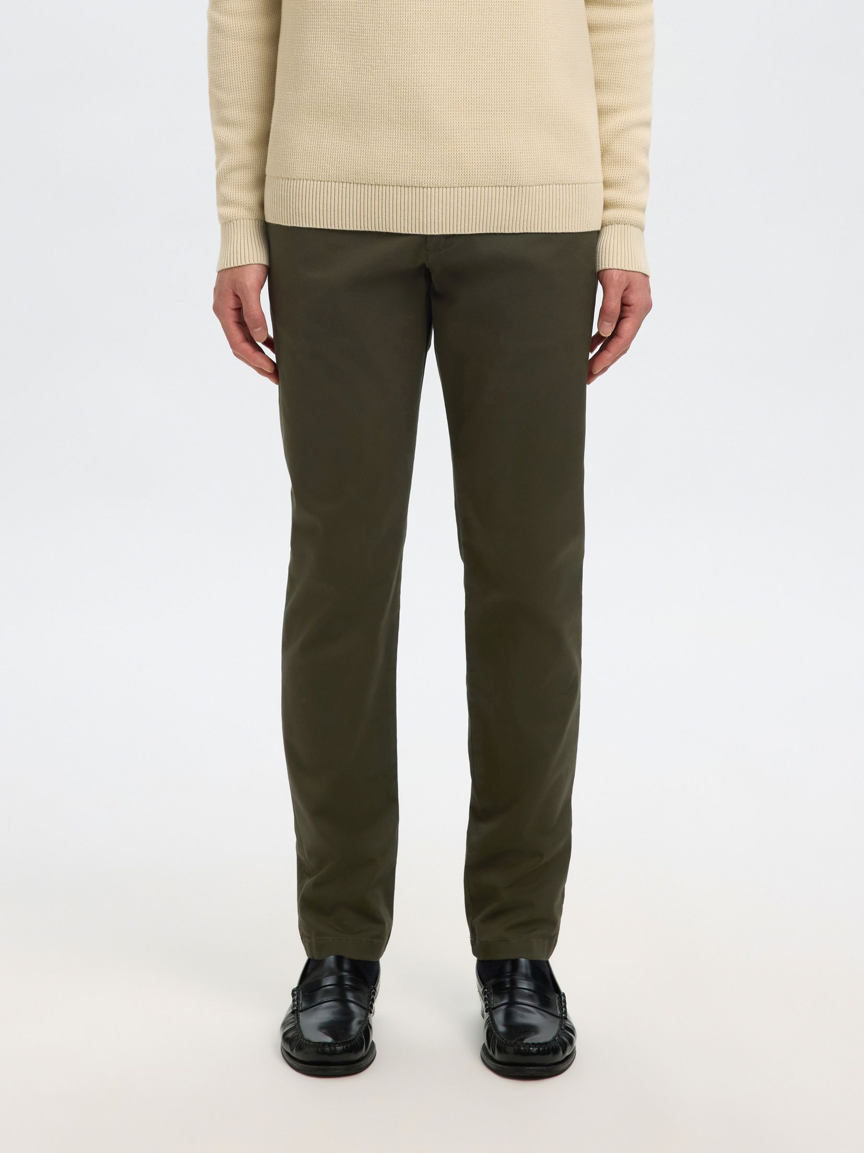 175 SLIM FIT FLEX CHINO, Forest Night, highres