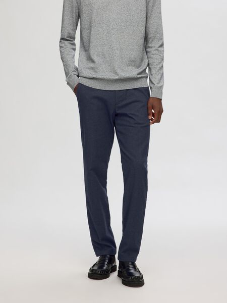 Selected 175 SMAL PASSFORM BØRSTET CHINOS, Dark Sapphire, highres - 16090139_DarkSapphire_1037326_003.jpg