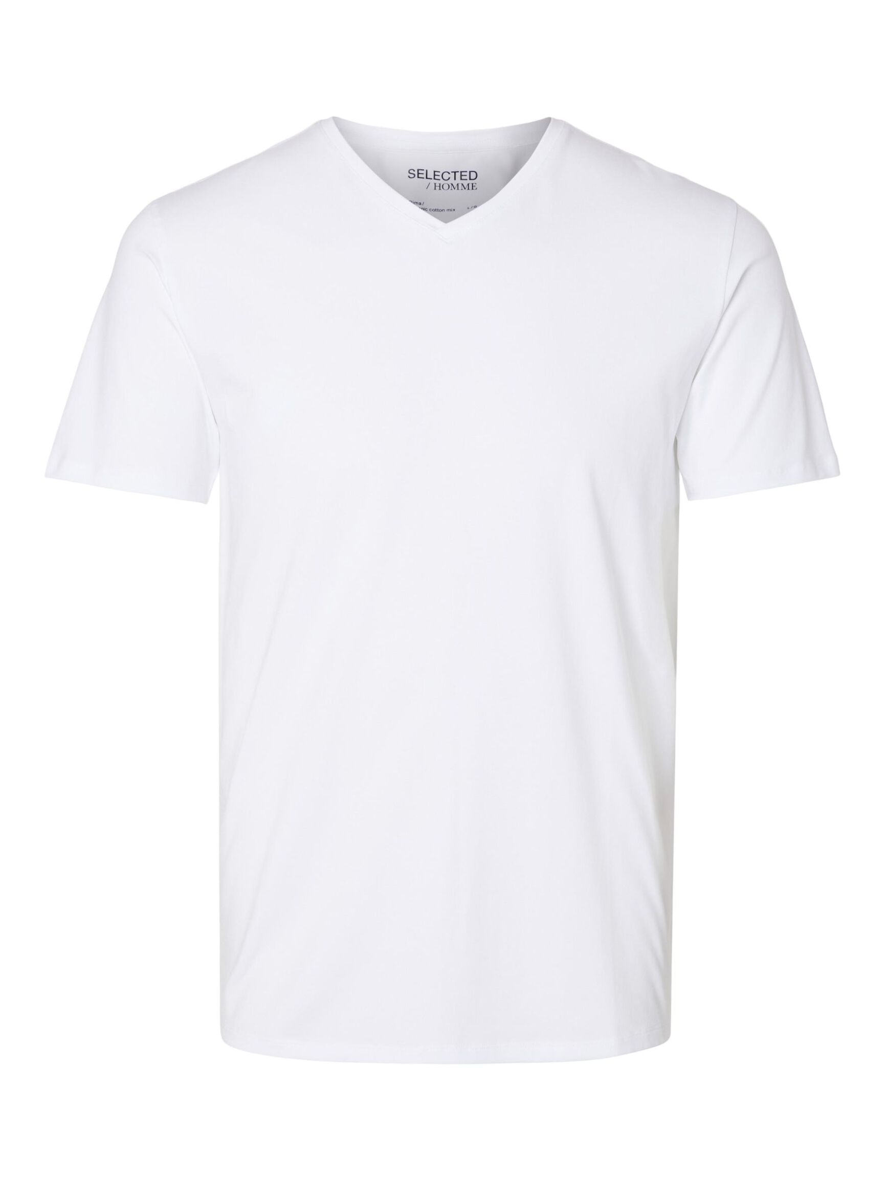 V-NECK T-SHIRT, Bright White, highres