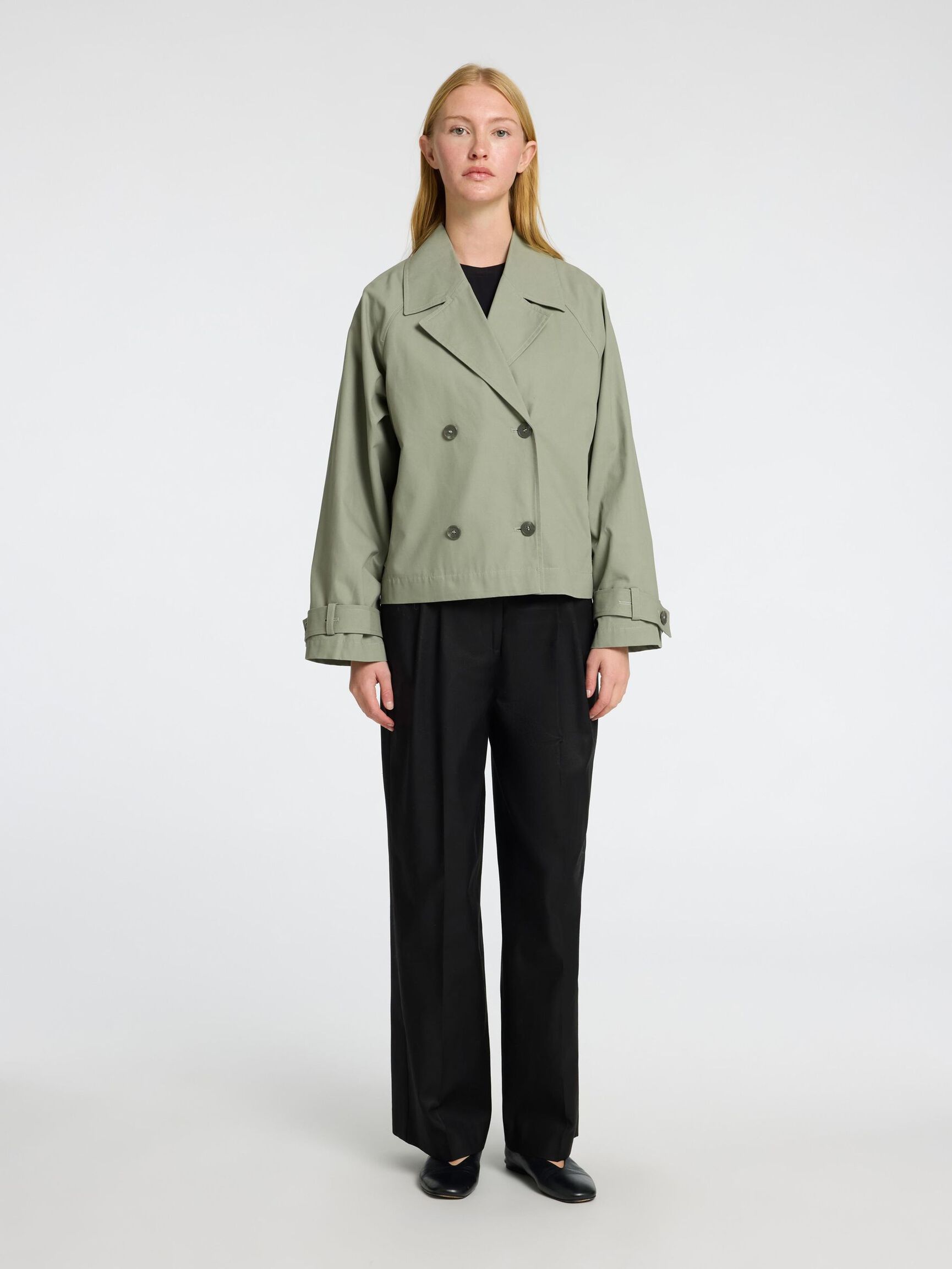 KURZER TRENCHCOAT, Vetiver, highres