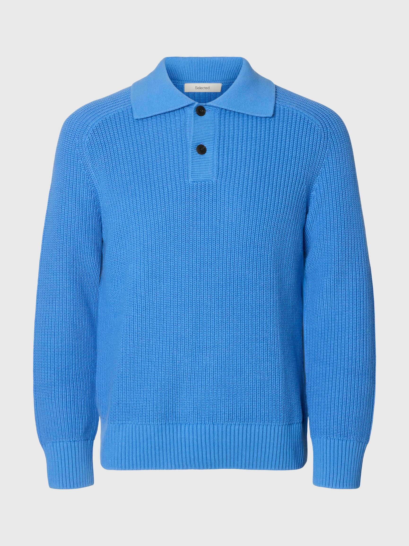 RIBBED PULLOVER, Granada Sky, highres