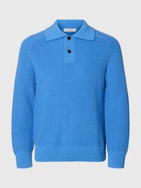 RIBBED PULLOVER, Granada Sky, highres