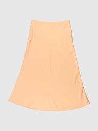 SATIN MIDI SKIRT, Cuban Sand, highres