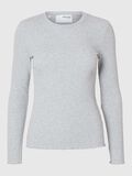 Selected TOP A MANICHE LUNGHE, Light Grey Melange, highres - 16077380_LightGreyMelange_001.jpg