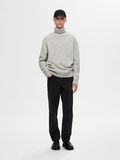 Selected WOOL BLEND ROLL NECK PULLOVER, Light Grey Melange, highres - 16094649_LightGreyMelange_005.jpg