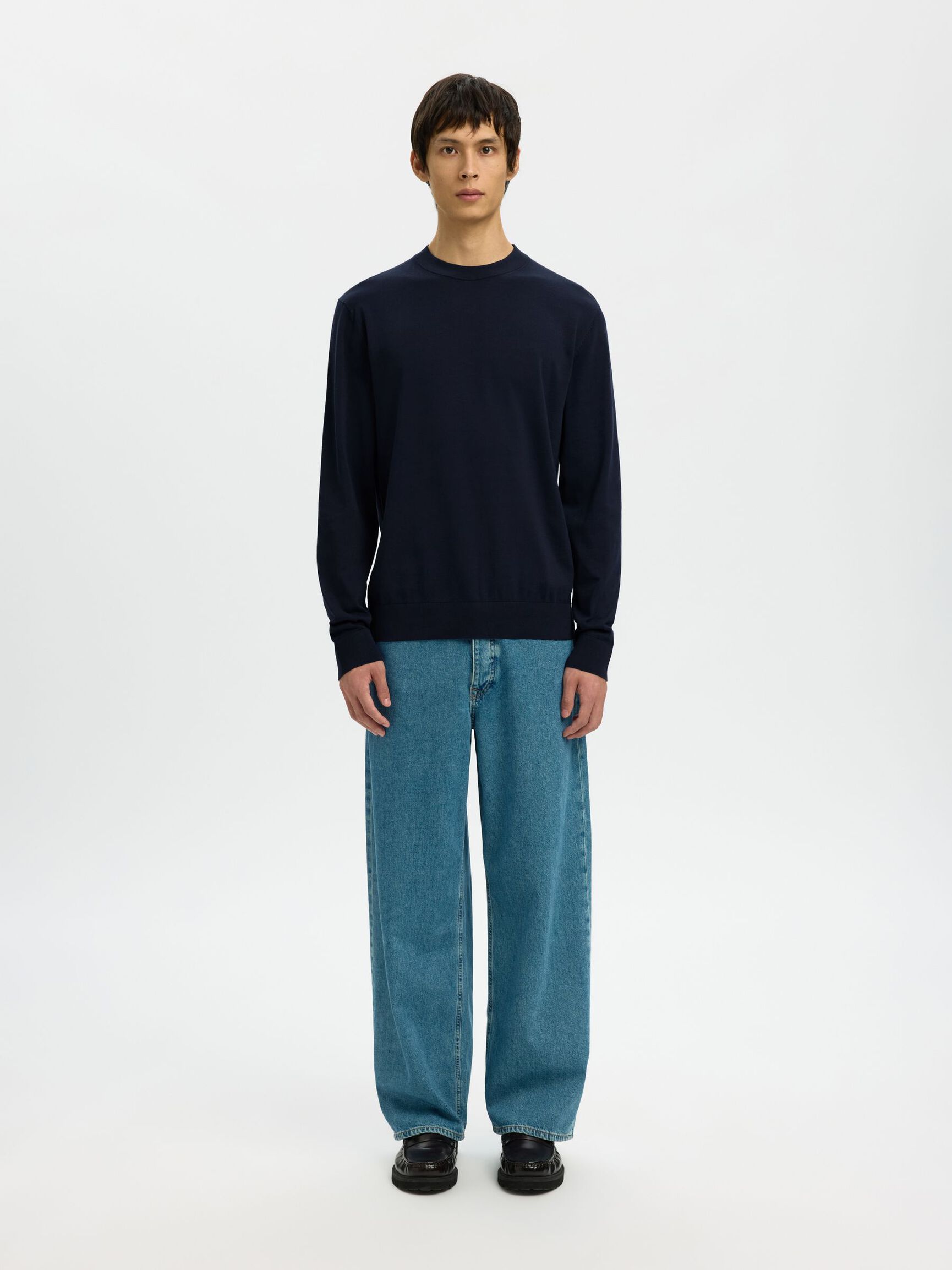BAUMWOLL PULLOVER, Sky Captain, highres