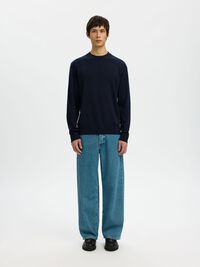 BAUMWOLL PULLOVER, Sky Captain, highres