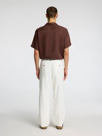 220 LOOSE FIT BUKSER I HØRBLANDING, Cloud Dancer, highres
