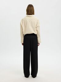 OVERSIZED STRIPED SHIRT, Birch, highres