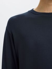 VISCOSE BLEND SWEATSHIRT, Sky Captain, highres