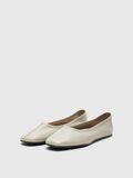 Selected LEATHER BALLET FLATS, Greige, highres - 16092704_Greige_006.jpg