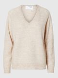 Selected MEZCLA DE LANA, CUELLO EN V JERSEY, Birch, highres - 16094268_Birch_1113603_001.jpg
