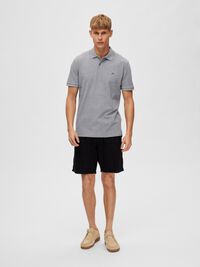 CLASSIC POLO SHIRT, Medium Grey Melange, highres