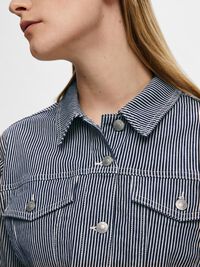 CROPPED JEANSJACKE, Medium Blue Denim, highres