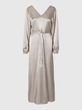 Selected SATIN  MAXI DRESS, Dove, highres - 16094998_Dove_001.jpg