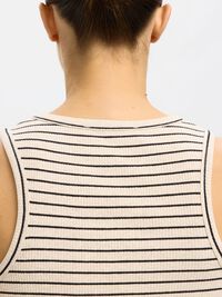GESTREIFTE TANKTOP, Oatmeal, highres