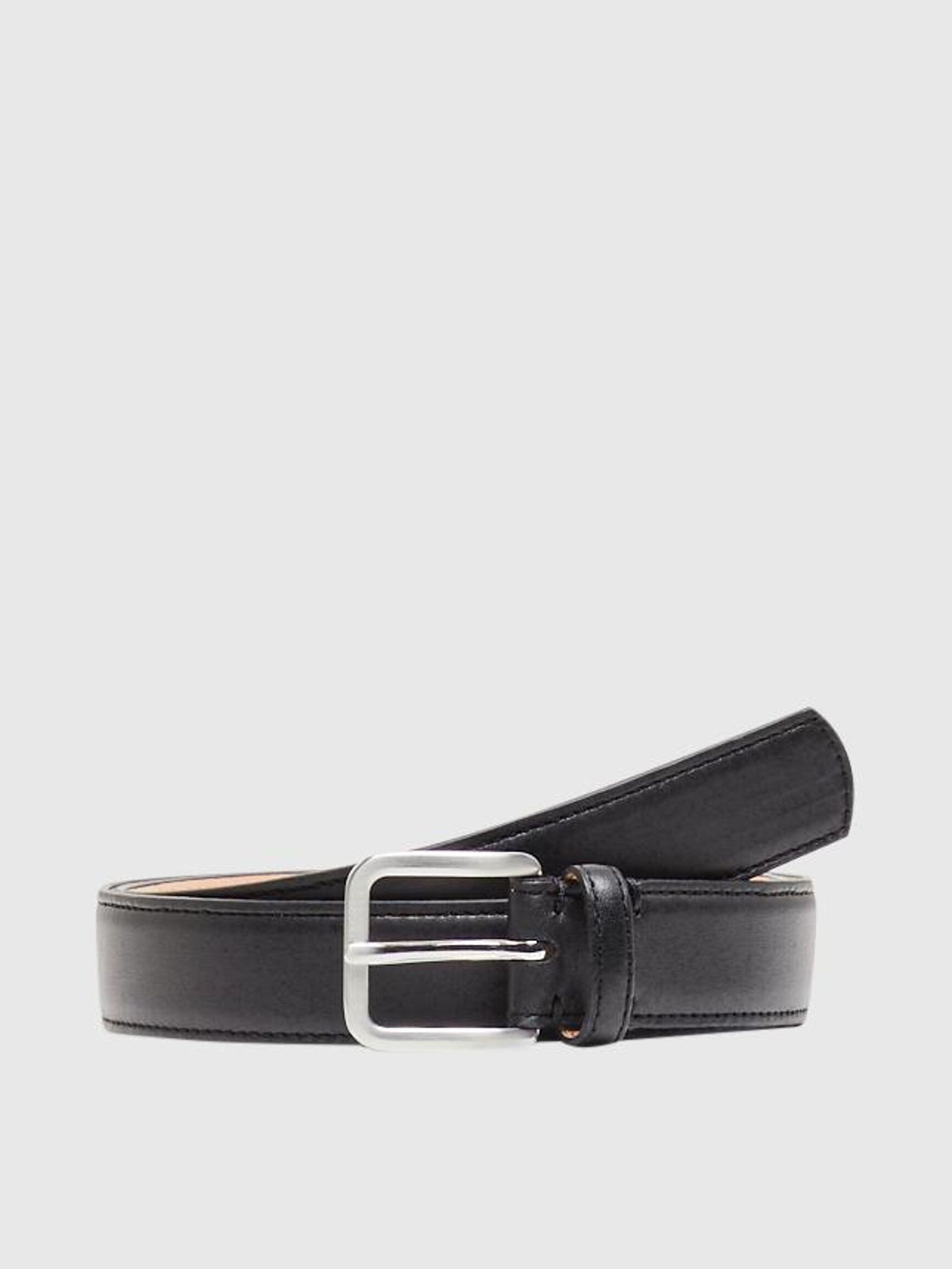 CLASSIC LEATHER BELT, Black, highres