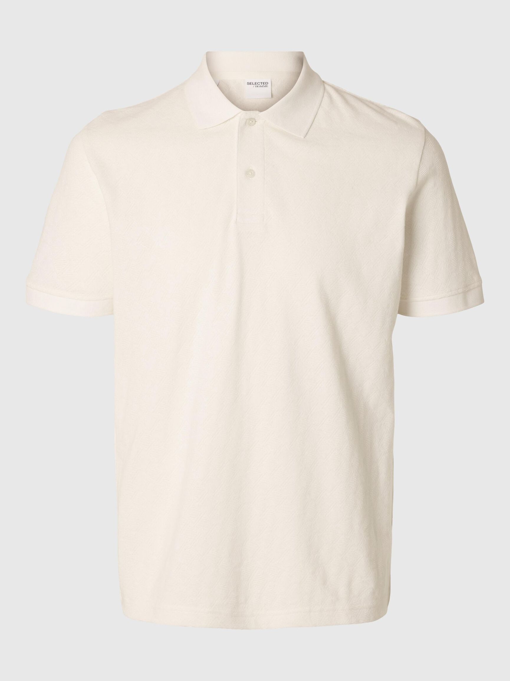 TEJIDO DE JACQUARD POLO, Egret, highres