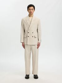 RELAXED FIT BLAZER, Oatmeal, highres
