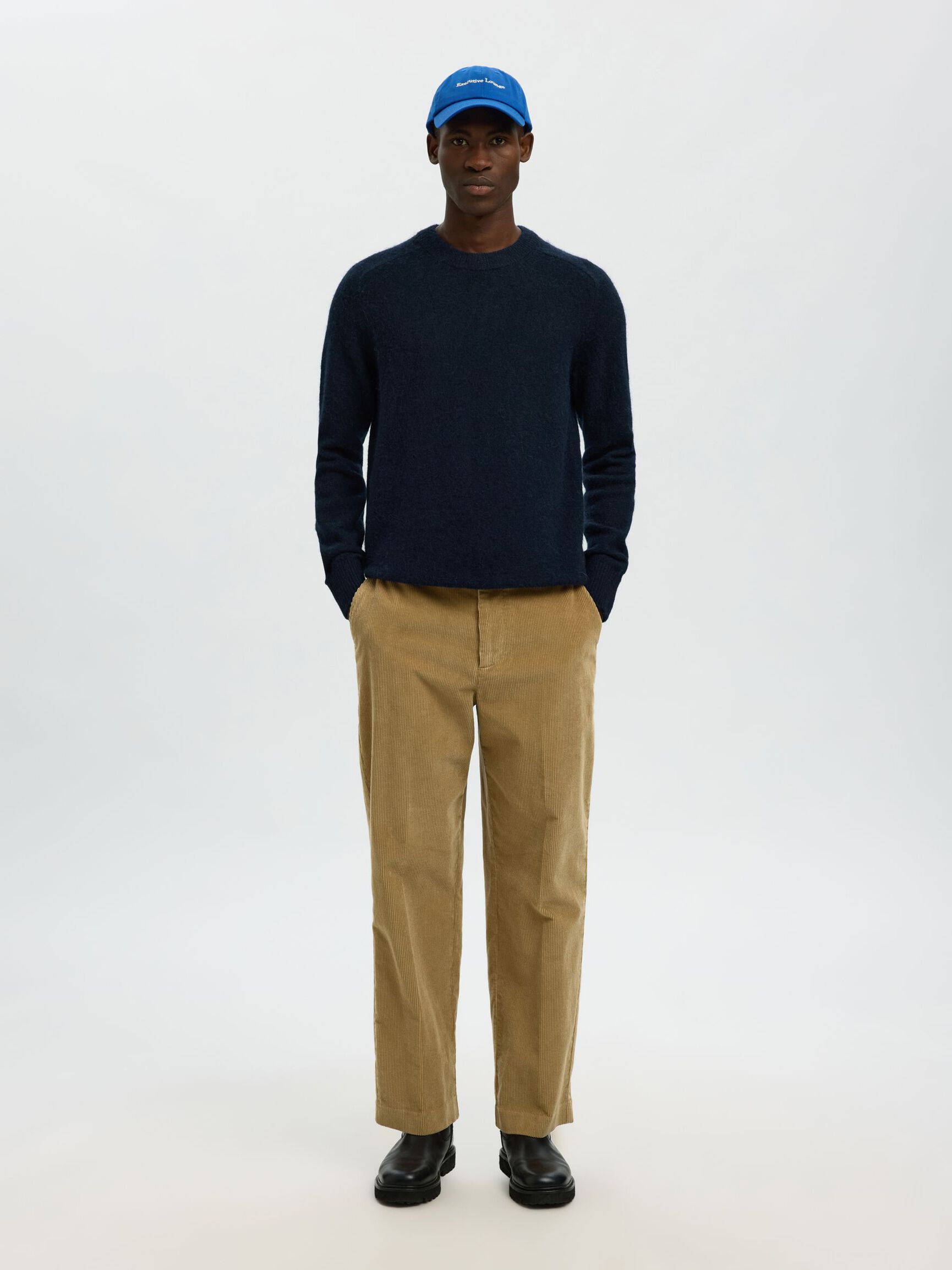 LANGÄRMELIGER STRICKPULLOVER, Sky Captain, highres