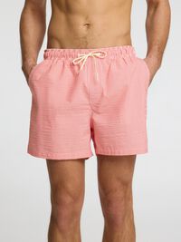 SEERSUCKER BADESHORTS, Hibiscus, highres