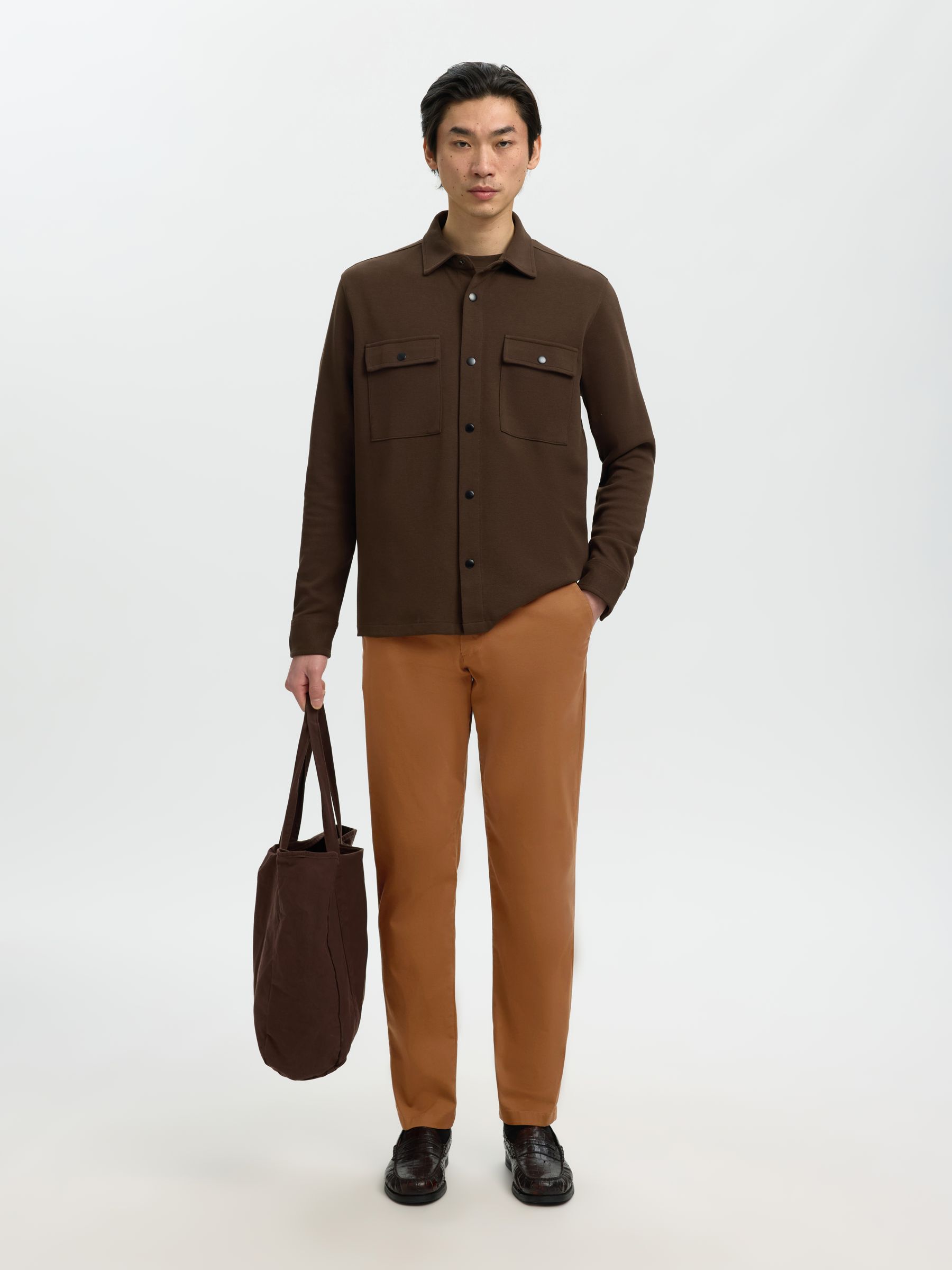 175 SLIM FIT FLEX CHINOS, Toffee, highres
