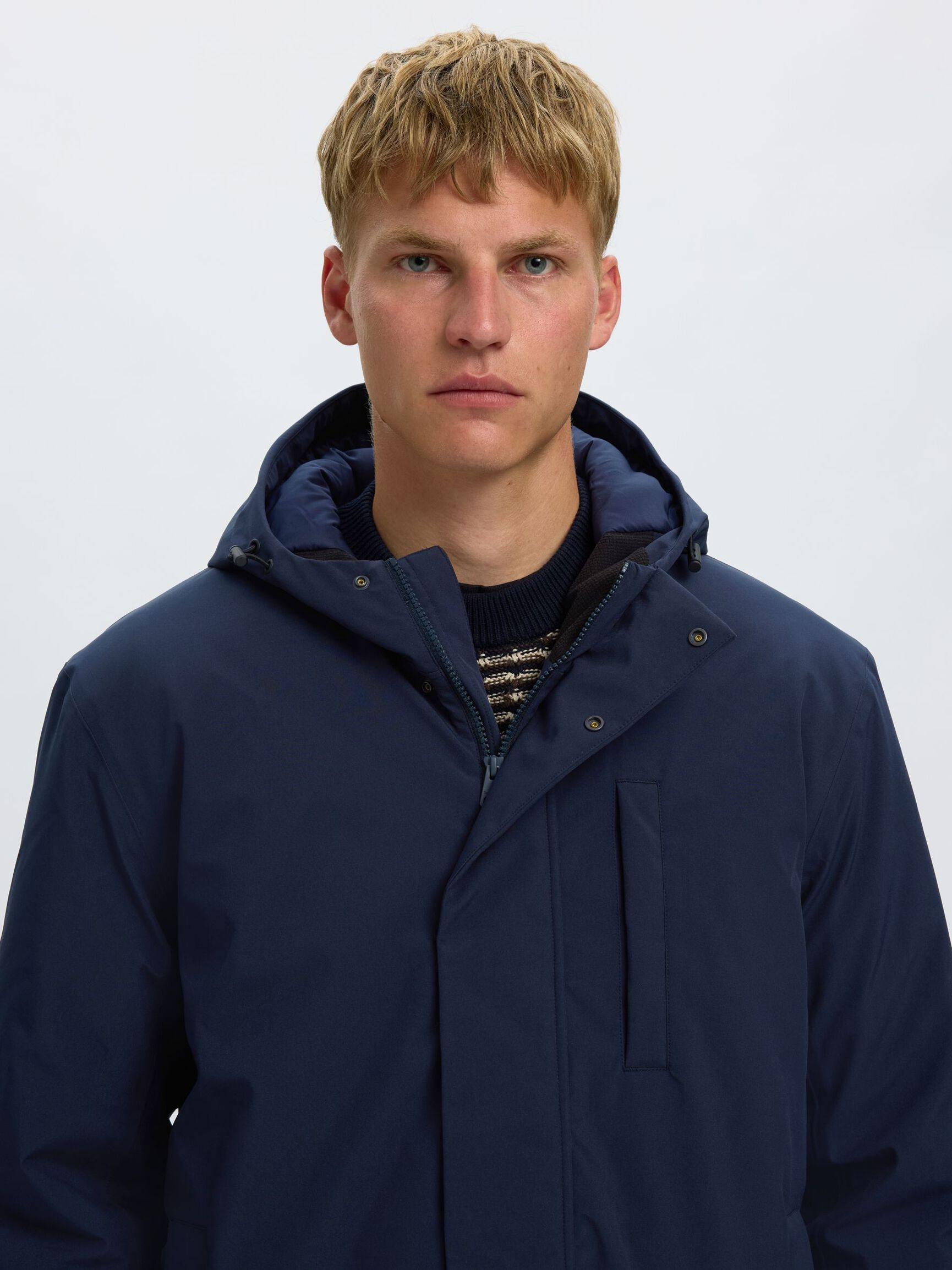 TECHNICAL PARKA COAT, Sky Captain, highres