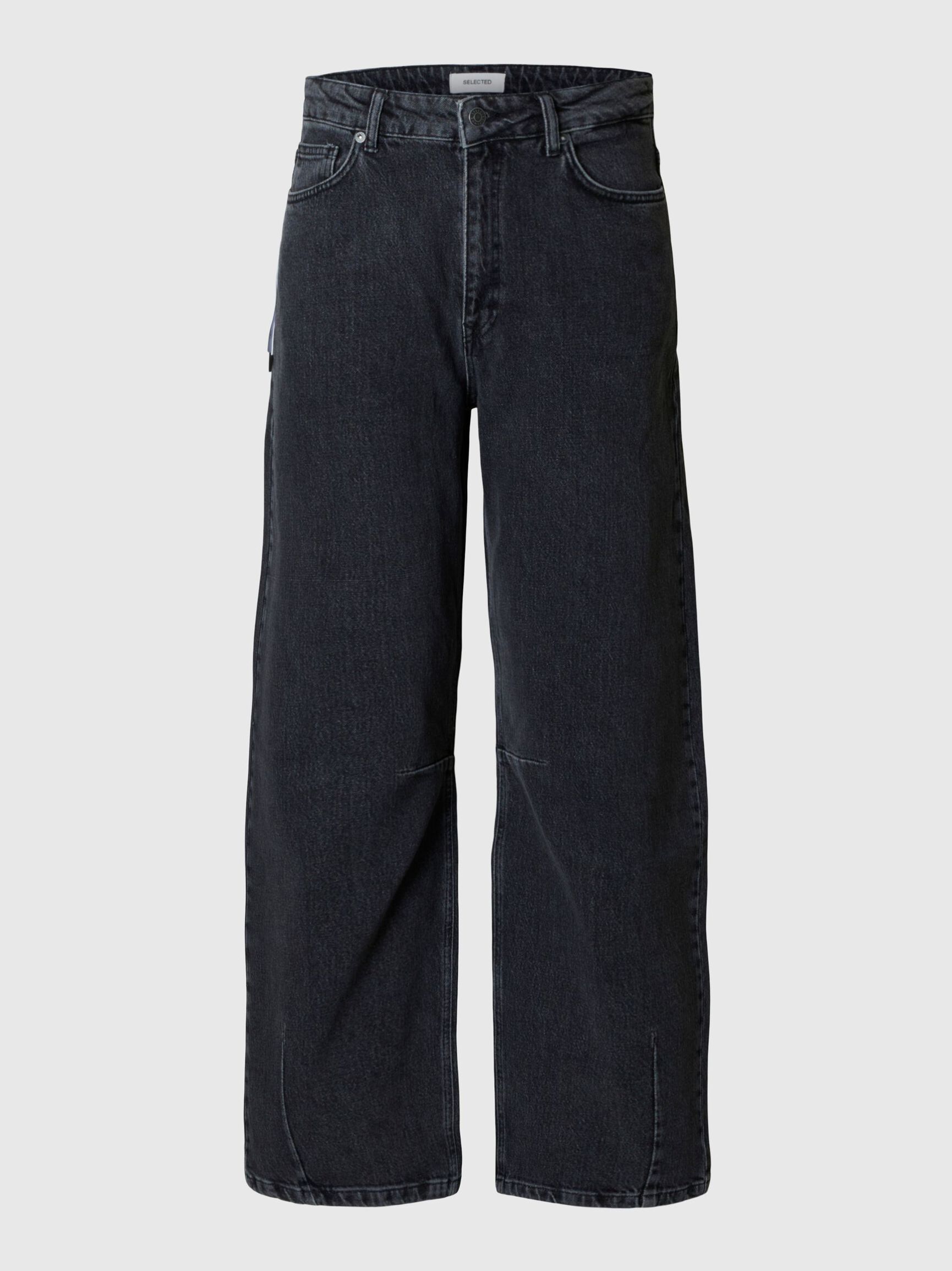 MID-WAIST BARREL FIT JEANS, Medium Grey Denim, highres