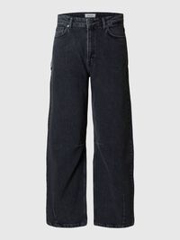 MID-WAIST BARREL FIT JEANS, Medium Grey Denim, highres