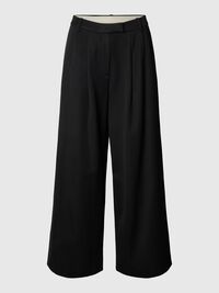 GEPLOOIDE HIGH-WAIST BROEK, Black, highres