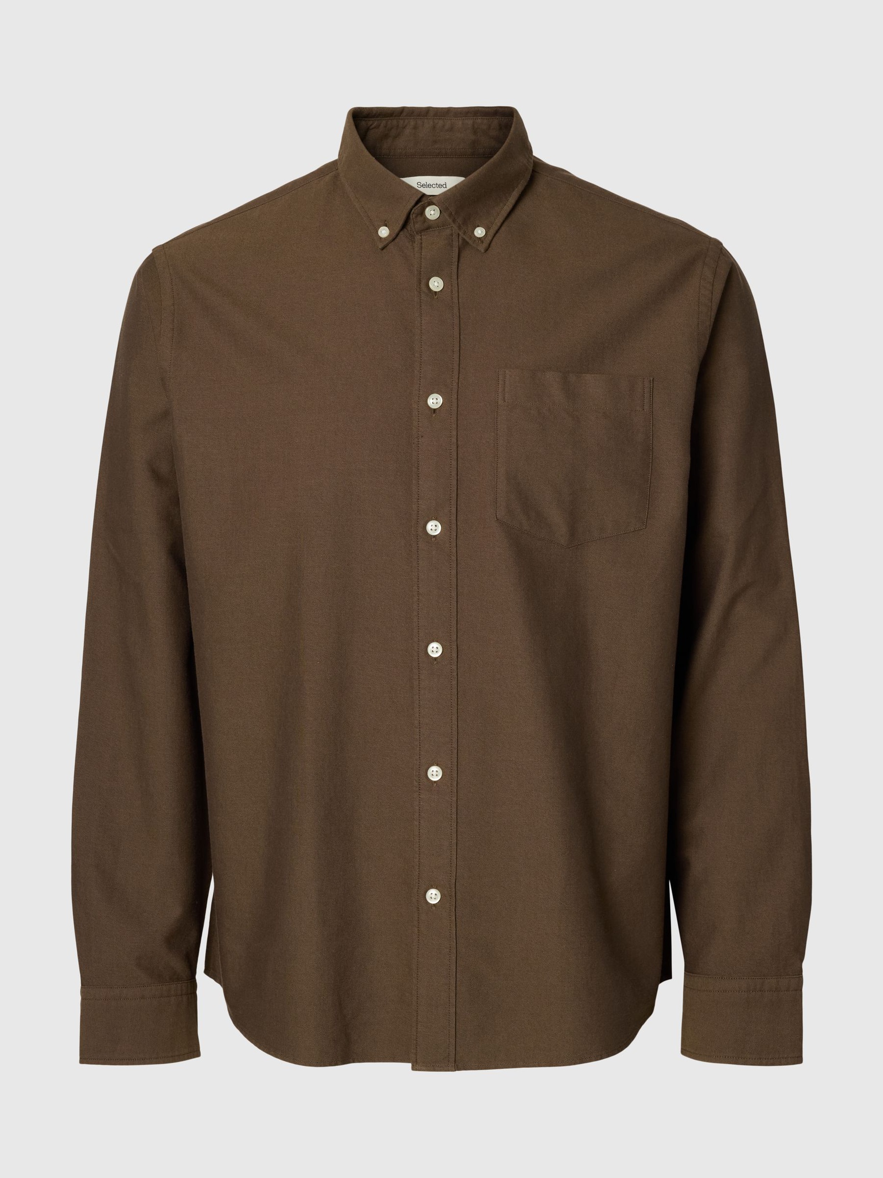 OXFORD LONG SLEEVED SHIRT, Delicioso, highres