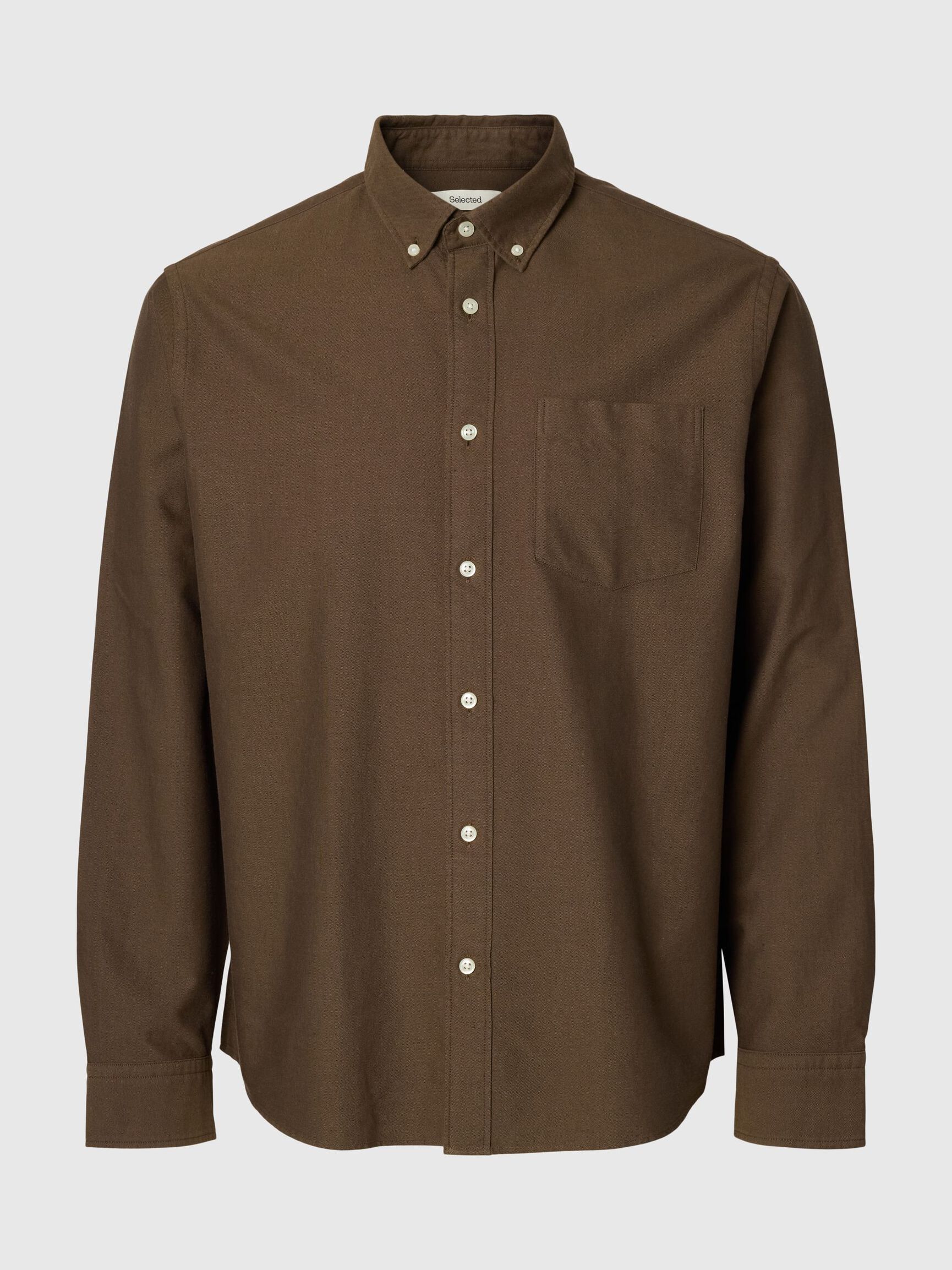 OXFORD LONG SLEEVED SHIRT, Delicioso, highres