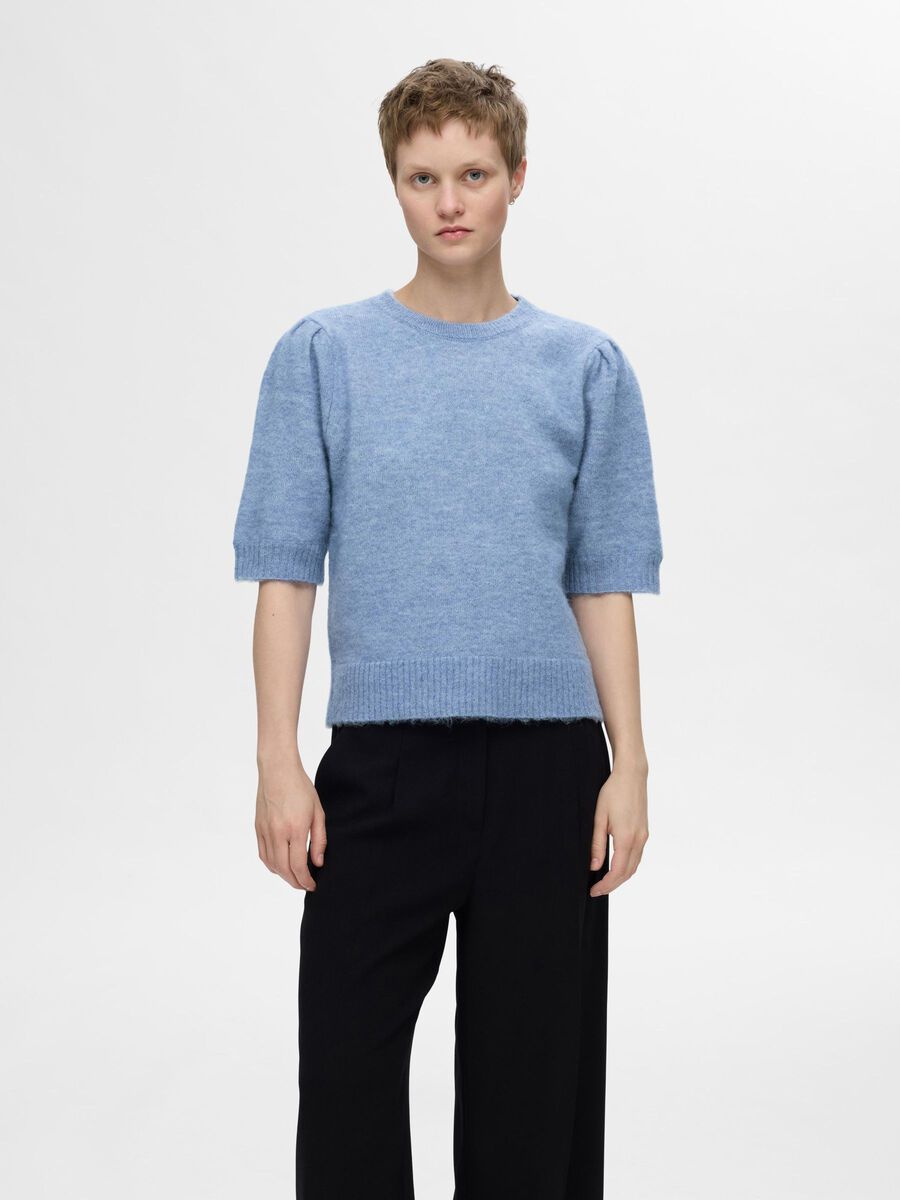 Selected WOOL BLEND  SHORT SLEEVED TOP, Endless Sky, highres - 16094530_EndlessSky_003.jpg