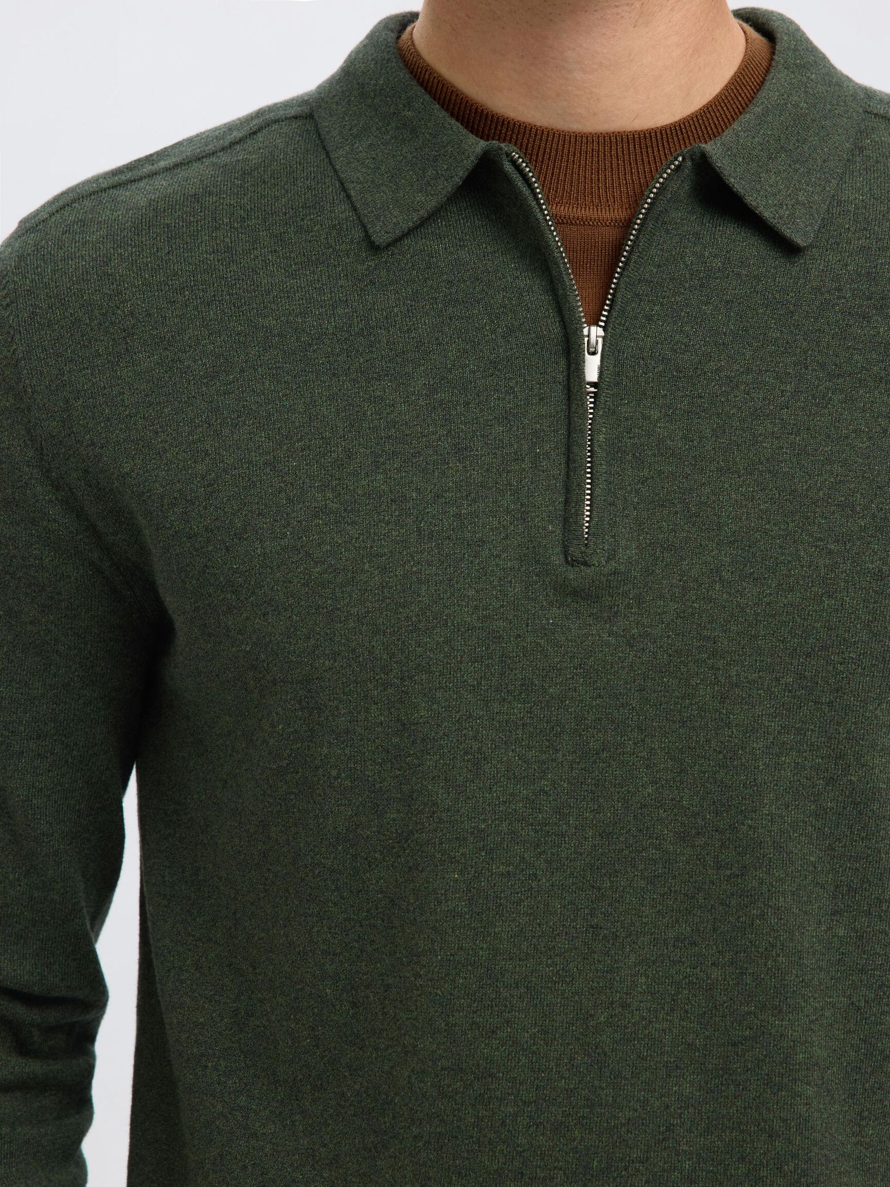 STRICK LANGARM-POLOSHIRT, Forest Night, highres