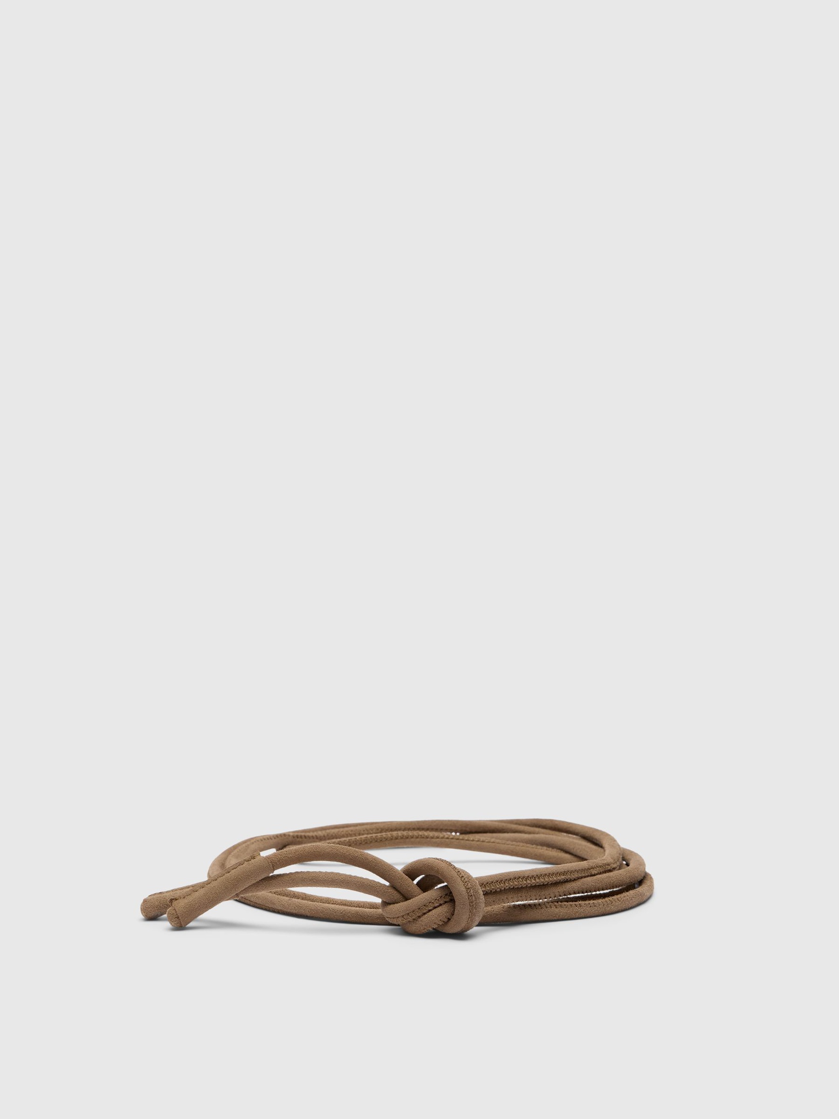 ROPE STYLE LEATHER BELT, Portabella, highres