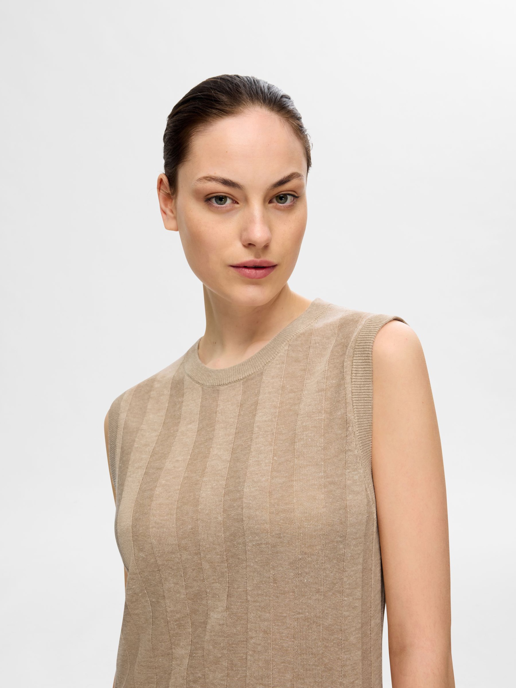 KNITTED MAXI DRESS, Humus, highres