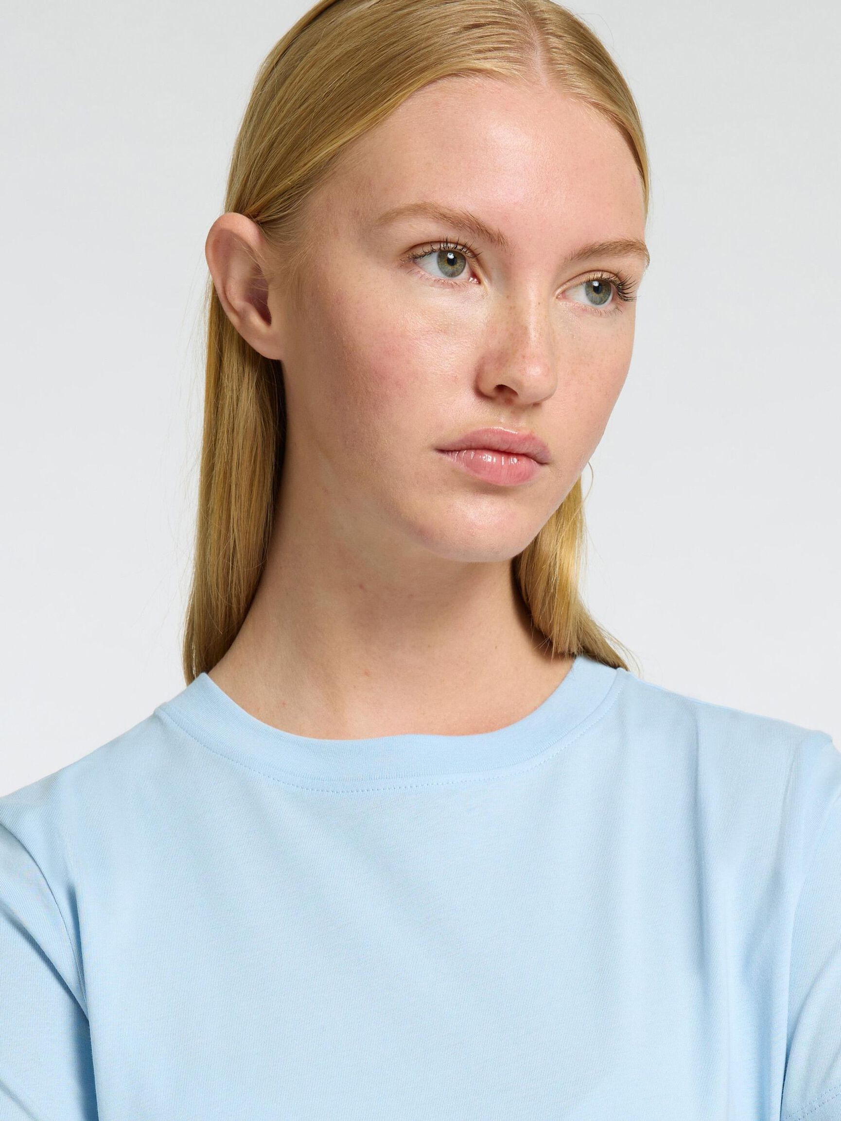 CLASSIC COTTON T-SHIRT, Cashmere Blue, highres