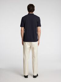 TEJIDO DE JACQUARD POLO, Sky Captain, highres