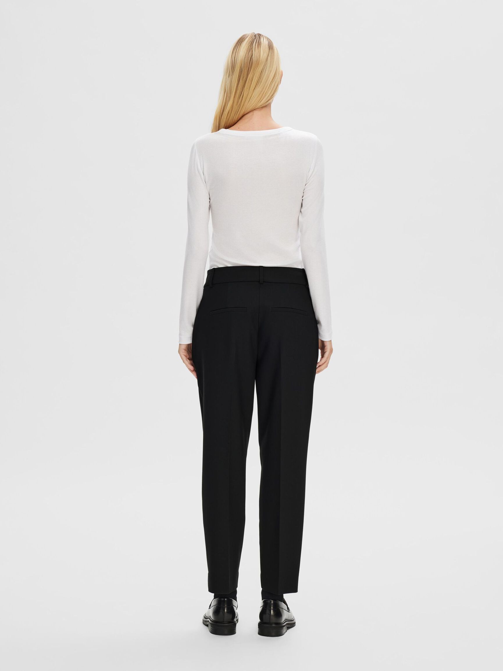SLIM FIT BESKURNA BYXOR, Black, highres
