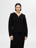 Selected HALF-ZIP PULLOVER, Black, highres - 16094278_Black_003.jpg