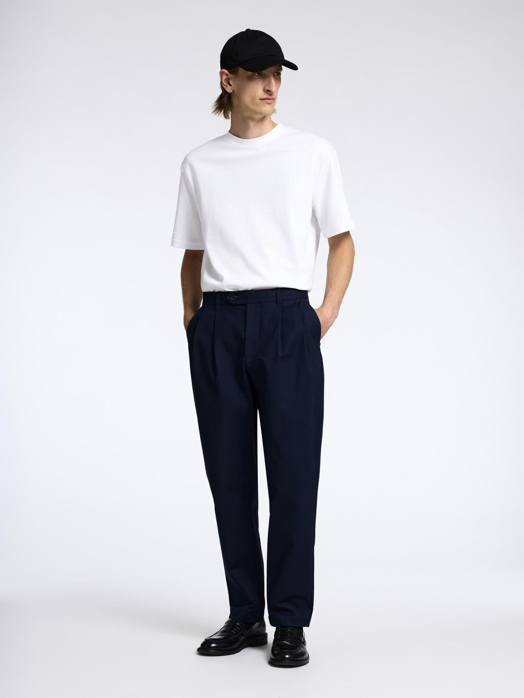 190 REGULAR TAPERED FIT TROUSERS, Sky Captain, highres